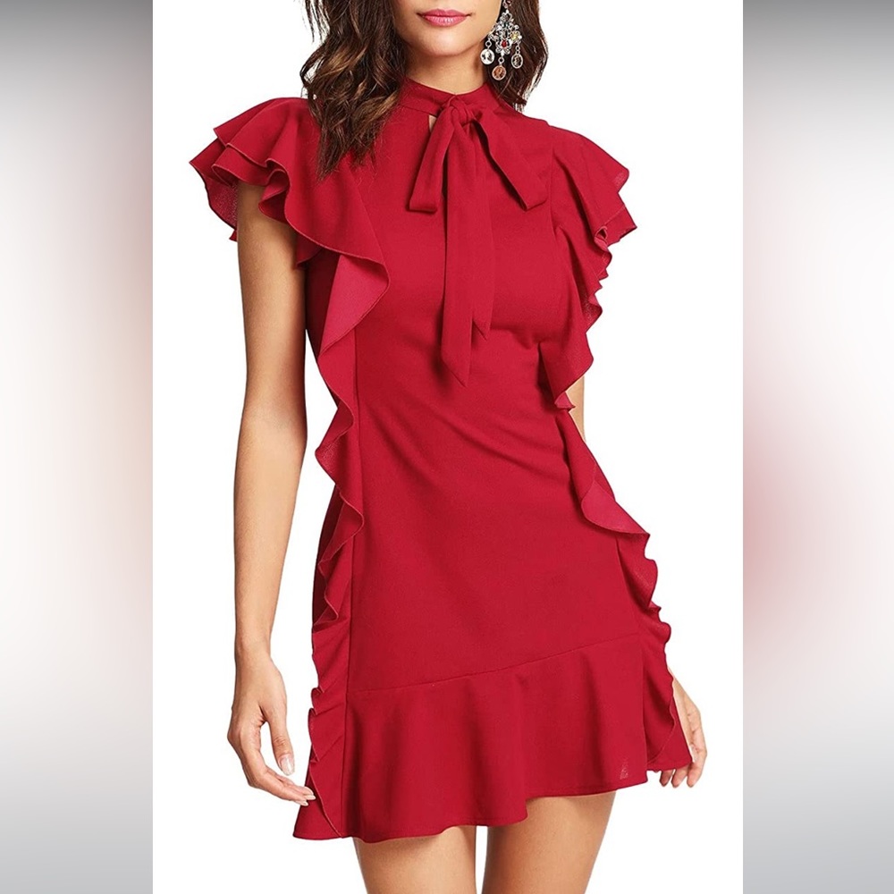 👗 Beautiful red dress-new